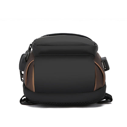 Anti-theft Crossbody Bag for Mern Password Sling Chest Pack with USB Port  Grey