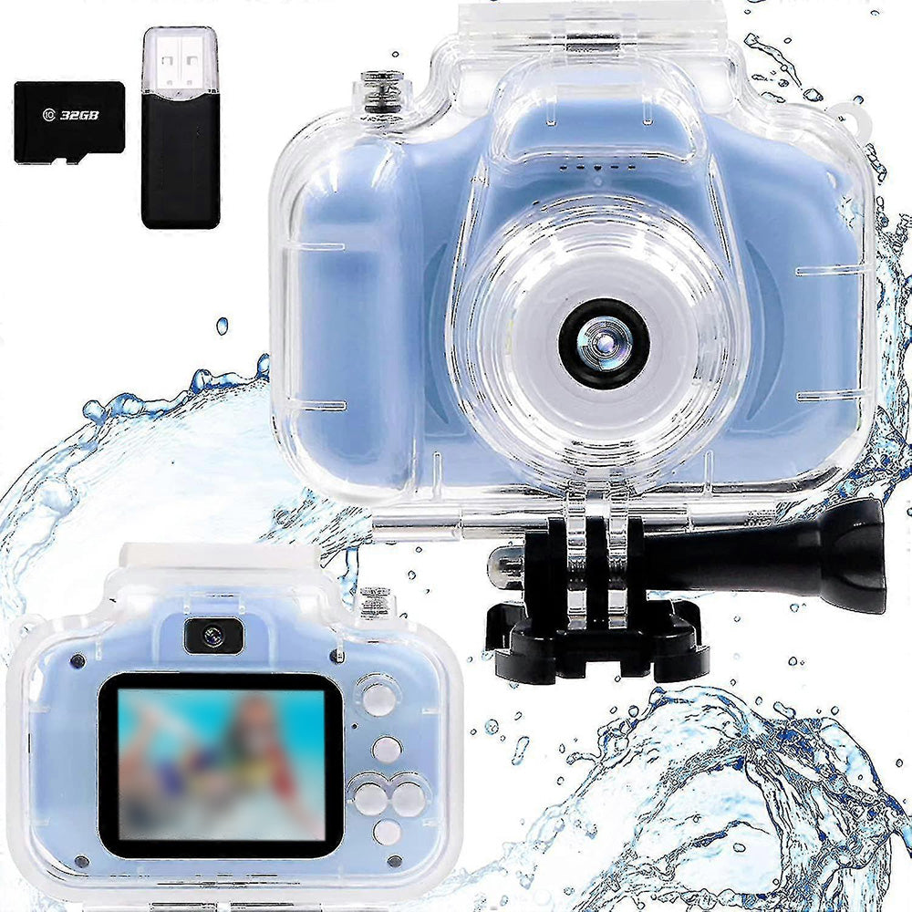 Underwater Camera for Kids â€?Waterproof Pool Toy Camera Ages 8-12 Blue