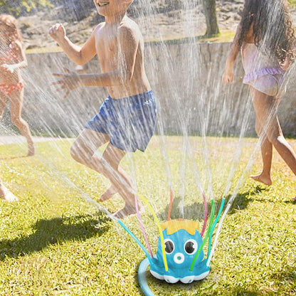 Outdoor Water Spray Sprinkler Funny Octopus Sprinkler Toys for Kids and Toddlers Green