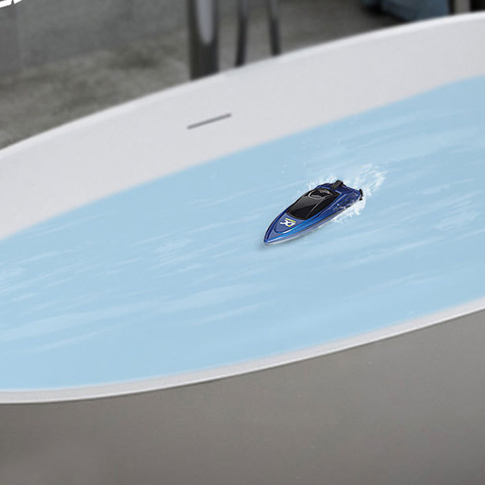 2.4GHz Remote Control Boat Toy Rechargeable Racing RC Boat Toy Blue