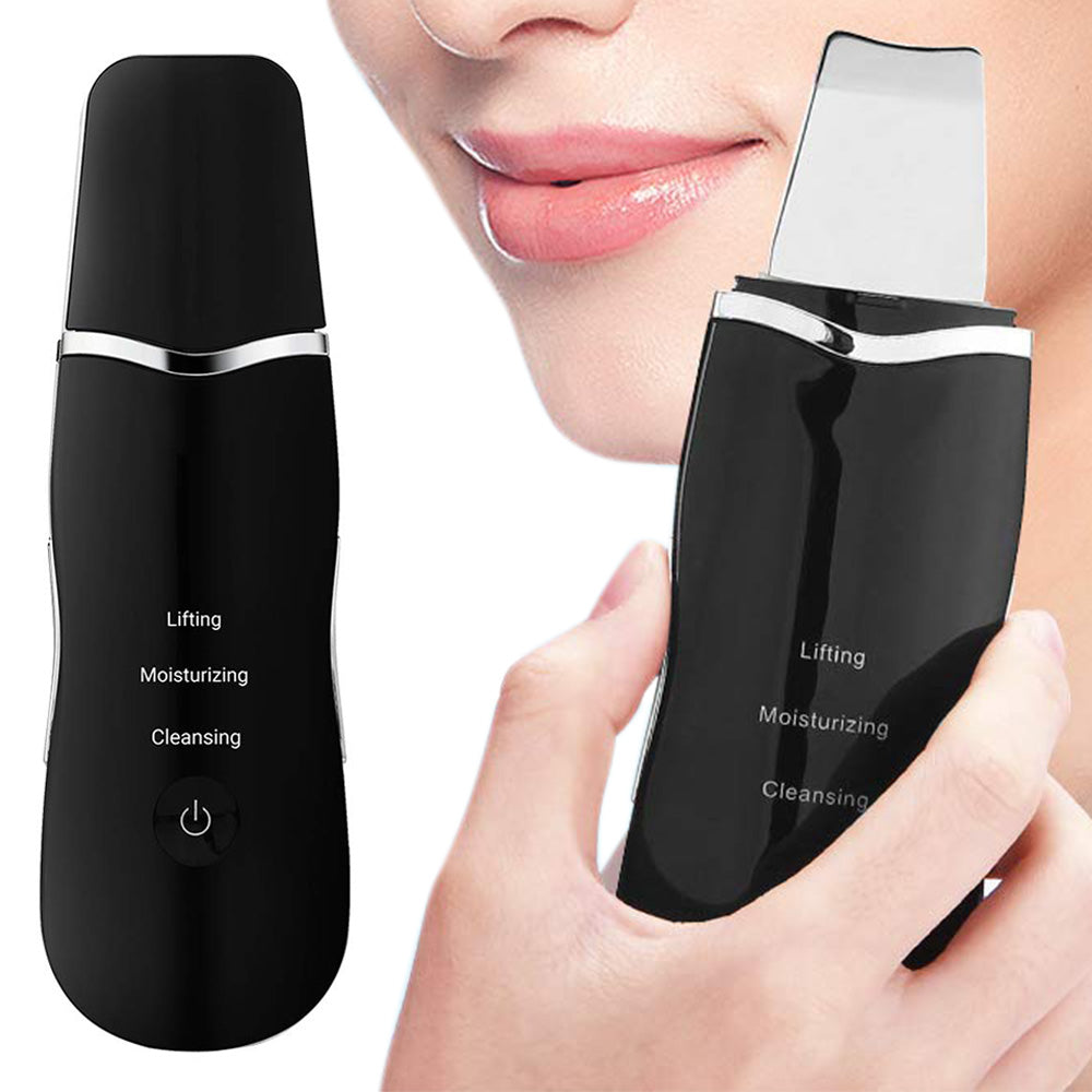 Ultrasonic Skin Scrubber Pore Cleansing Tool for Facial Care-Black