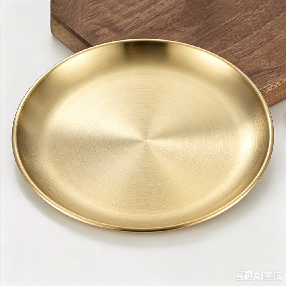 4Piece Stainless Steel Pet Bowls -Gold