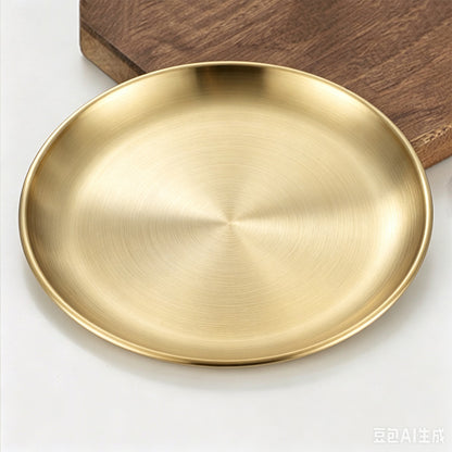 4Piece Stainless Steel Pet Bowls -Gold