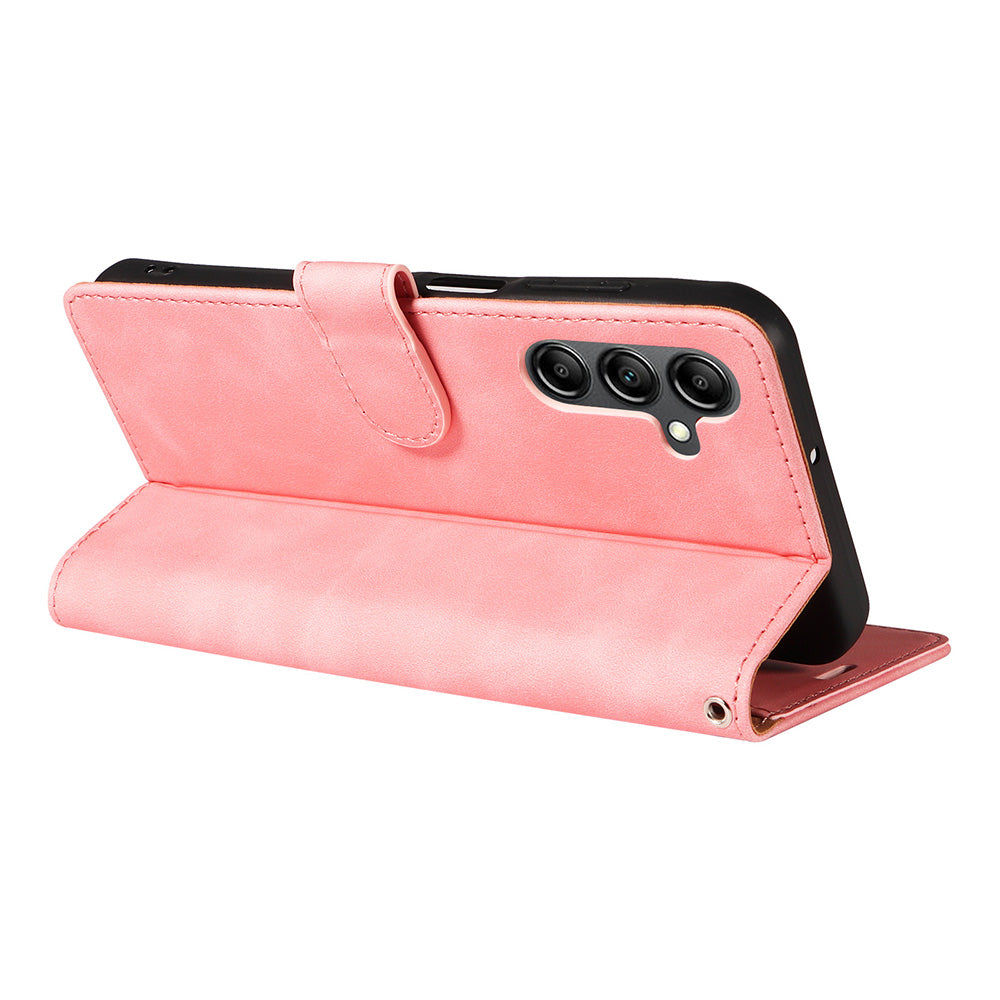 RFID Protective Flip Wallet Case for Samsung A17 A37 and A57 - Pink
