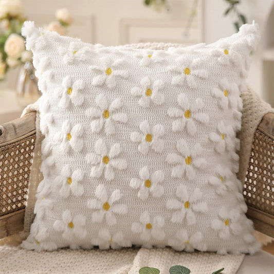 Flower Pillowcases Floral Throw Pillow Covers for Sofa Home Decor Style 2