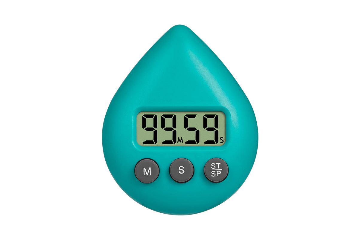 Waterproof Digital Shower Timer with Alarm and Suction Cup - Green