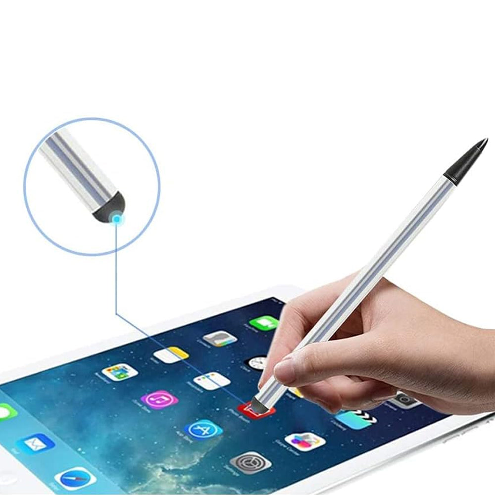 Set of 3Pcs Universal Touch Screen Stylus Pens Dual-Pointed Stylus Pencil for Tablet iPad iPhone