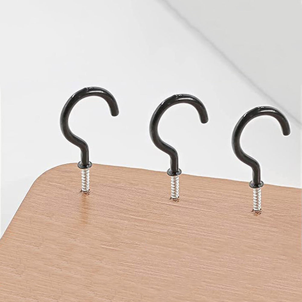 90 PCS Ceiling Hooks -Black