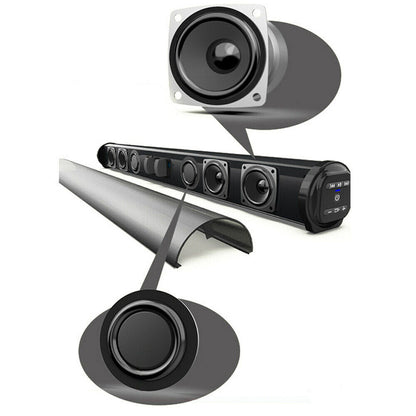 Bluetooth 5.0 TV Soundbar Subwoofers Speaker Wireless Sound Bar for Home Theater