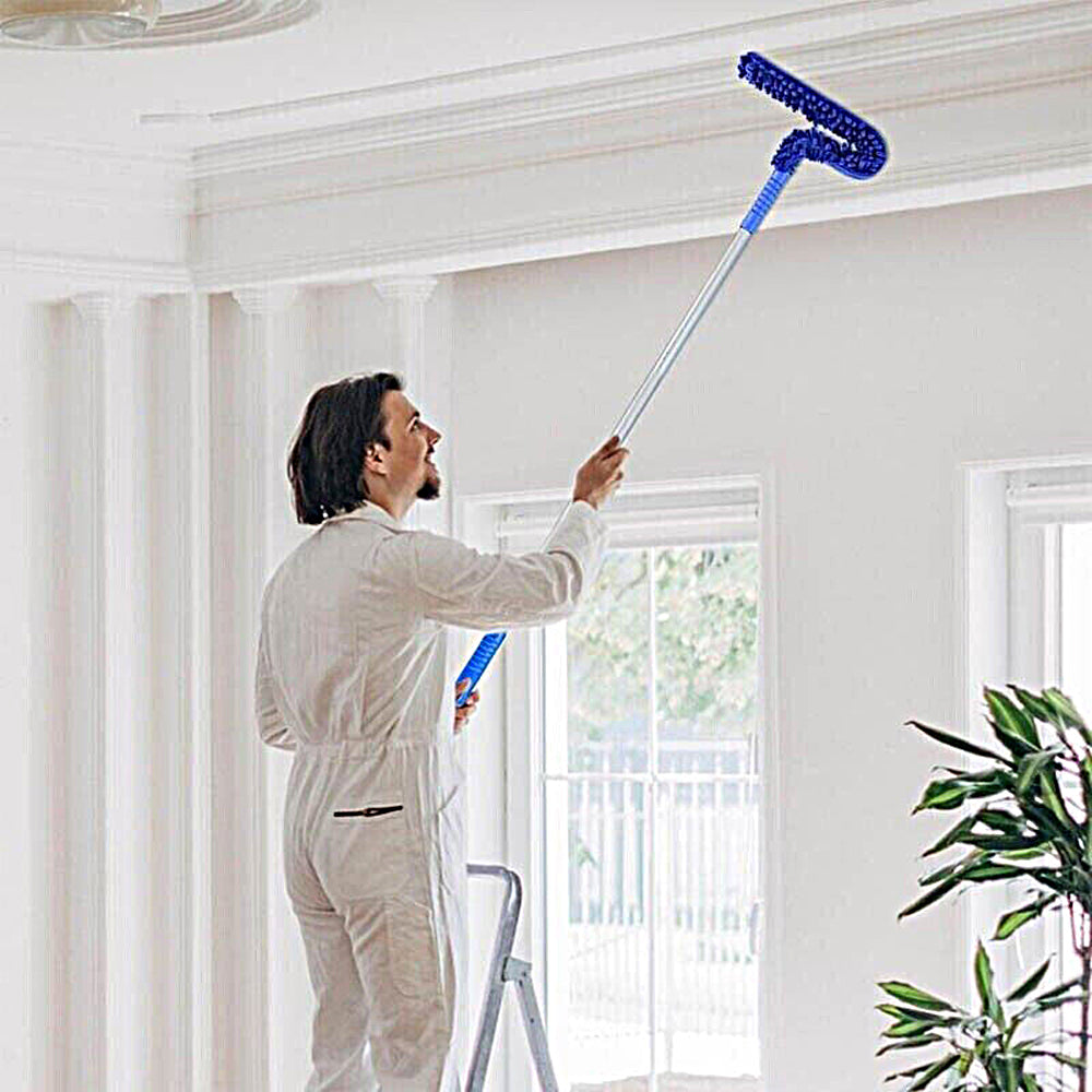 Flexible Duster Cleaning Brush with Detachable Handle Bendable Soft Ceiling Fan Cleaner