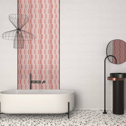 Arch shape Wall Stickers Water Resistant Wallpaper Removable Decal for Kitchen Bathroom -Pink