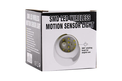 4Pcs Outdoor Safe Portable 360 Degree Battery Operated Motion Sensor Light For Walkways-White