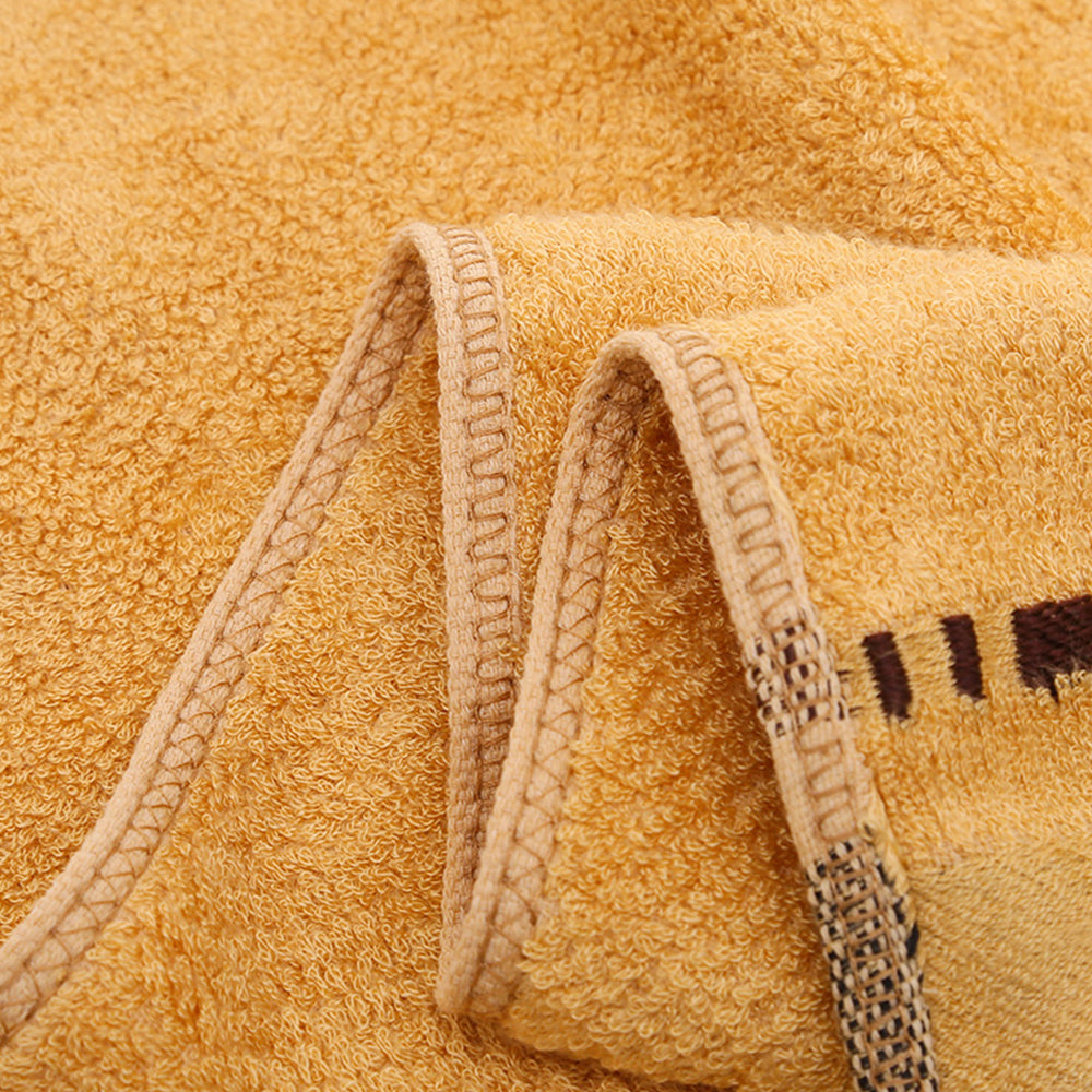 Quick Absorbent Bath Towel Soft Home Bath Towels for Adults Yellow