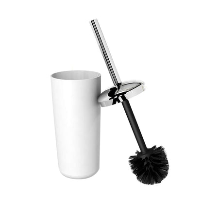 6 Piece Bathroom Accessories Set Soap Dish Soap Dispenser Toothbrush Holder Toilet Brush Trash Bin-White