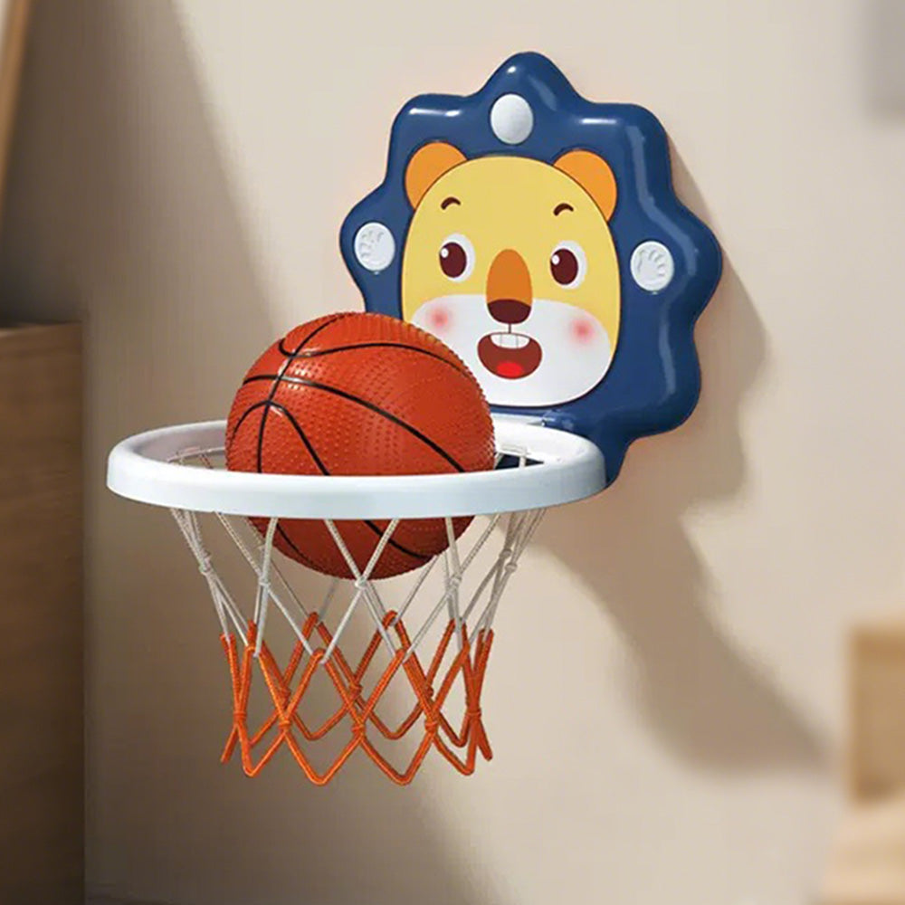 Adjustable Indoor Basketball Hoop for Kids ¨C Toddlers Mini Basketball Set Blue