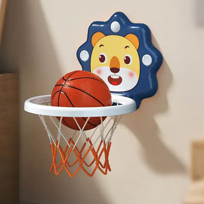 Adjustable Indoor Basketball Hoop for Kids ¨C Toddlers Mini Basketball Set Blue