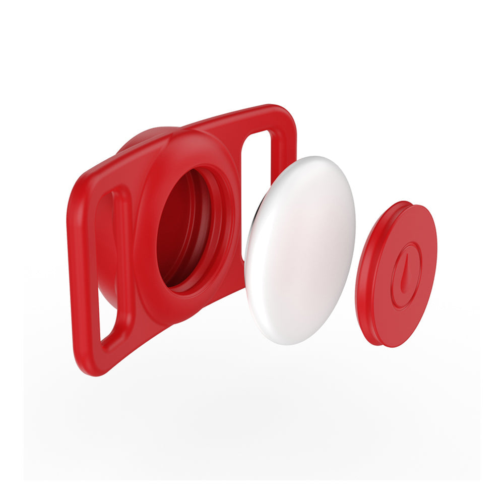 For Apple AirTag Case Silicone Airtag Protective Cover Air Tag Holder Red