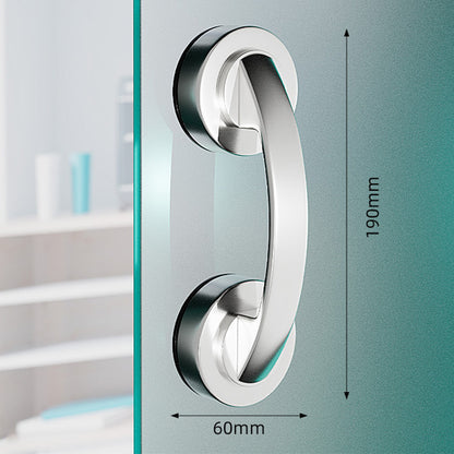 Suction Cup Door Handle Vacuum Suction Handle - Silver