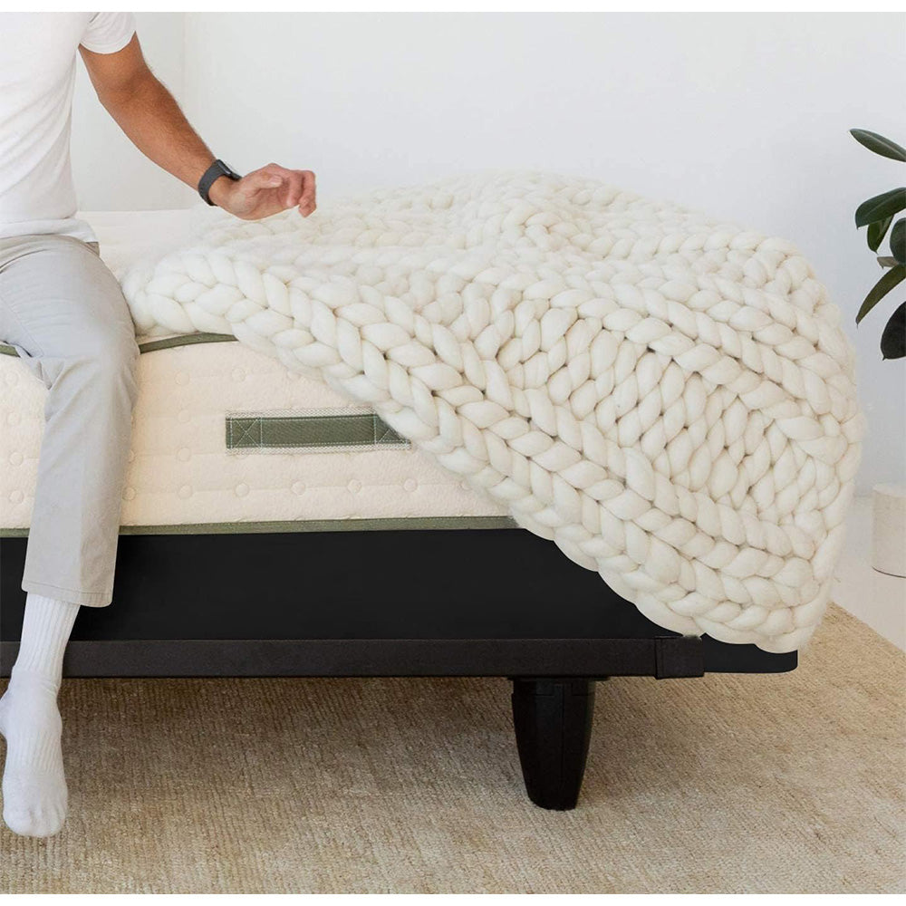 Elastic Box Spring Mattress Foundation Cover -Black