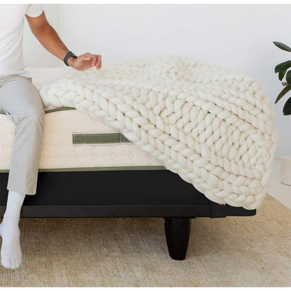 Elastic Box Spring Mattress Foundation Cover -Black