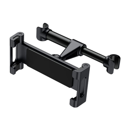 Universal Car Headrest Tablet Holder Rotating Mount for Phones Tablets  Black