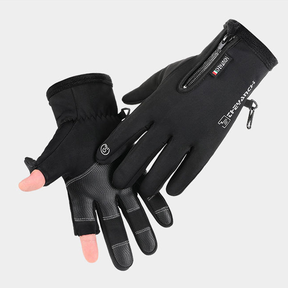 Pair of Touchscreen Gloves Water-Resistant Workout Gloves for Motorcycle Cycling Fishing Sports