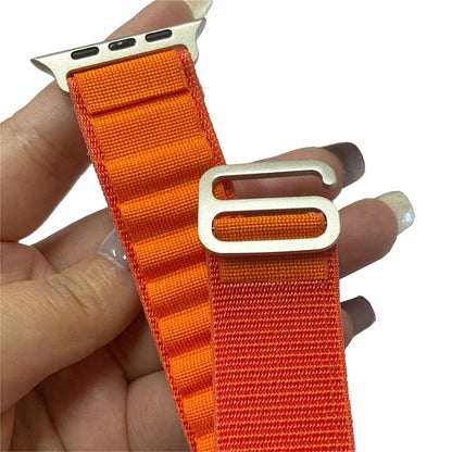 Alpine Loop Watch Band Strap Compatible Sport Soft Watch Band  with Apple iWatch-Orange