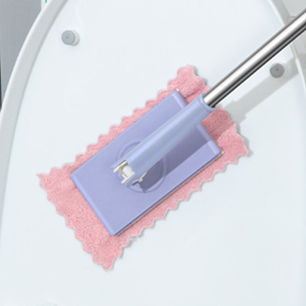 Mini Lazy Floor Cleaning Flat Mop Multi-Functional Self-Squeeze Face Towel Mop Purple