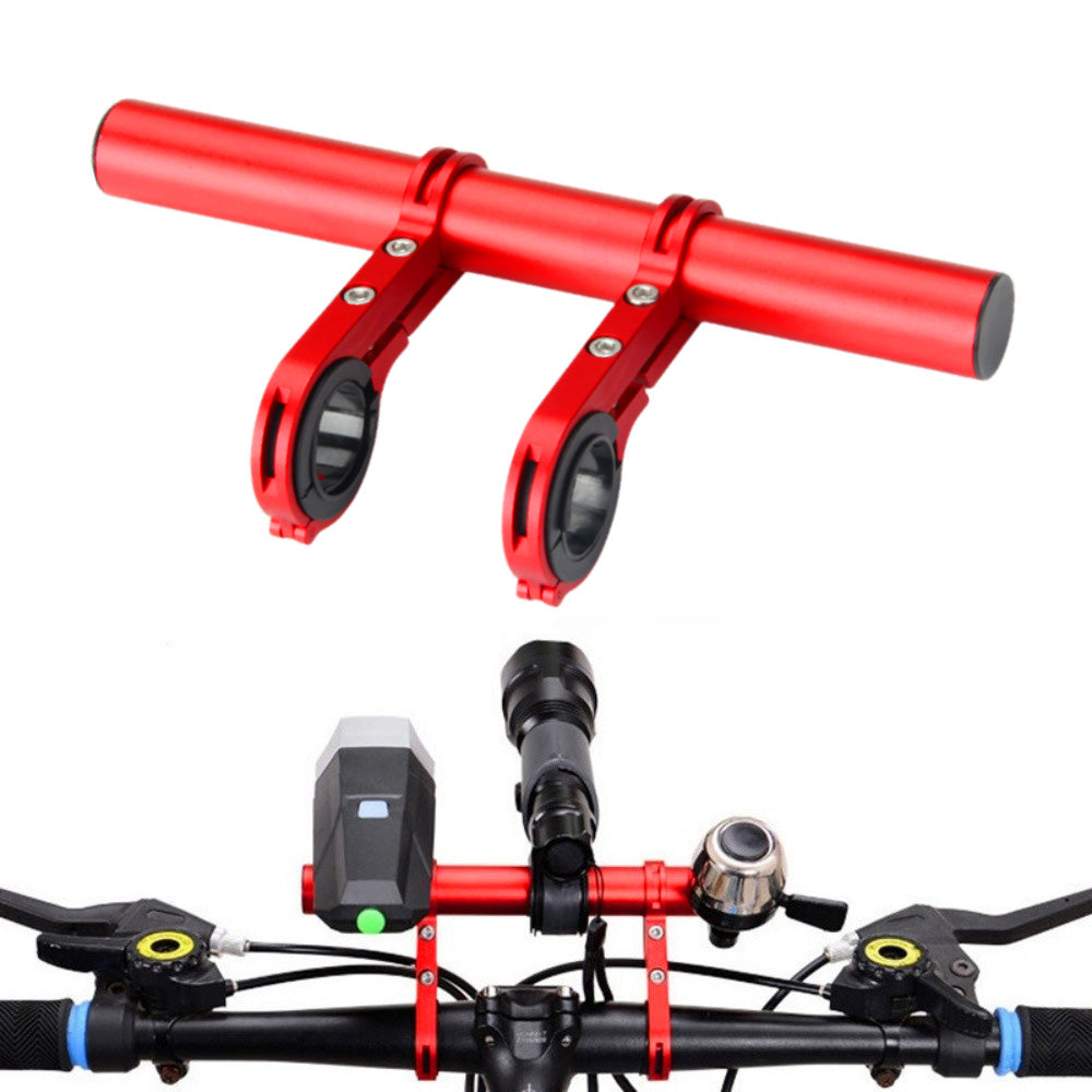 20cm Aluminum Alloy Bicycle Handlebar Extender Mount-Red