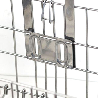 Foldable Bicycle Basket Front & Rear Hanging Storage Rack for Mountain Bike Silver