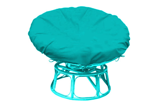 Papasan Cushion Cover Water-Resistant Papasan Chair Cushion Slipcover -Acid Blue