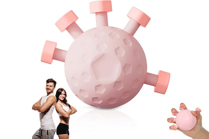Finger Grip Strengthener Adjustable Hand Grip Strength Ball for Finger Hand Wrist -Pink