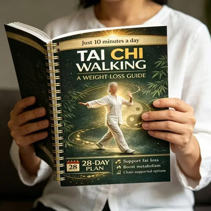 28-Day Tai Chi Spiral Planner Practice Log for Seniors and Beginners - Green