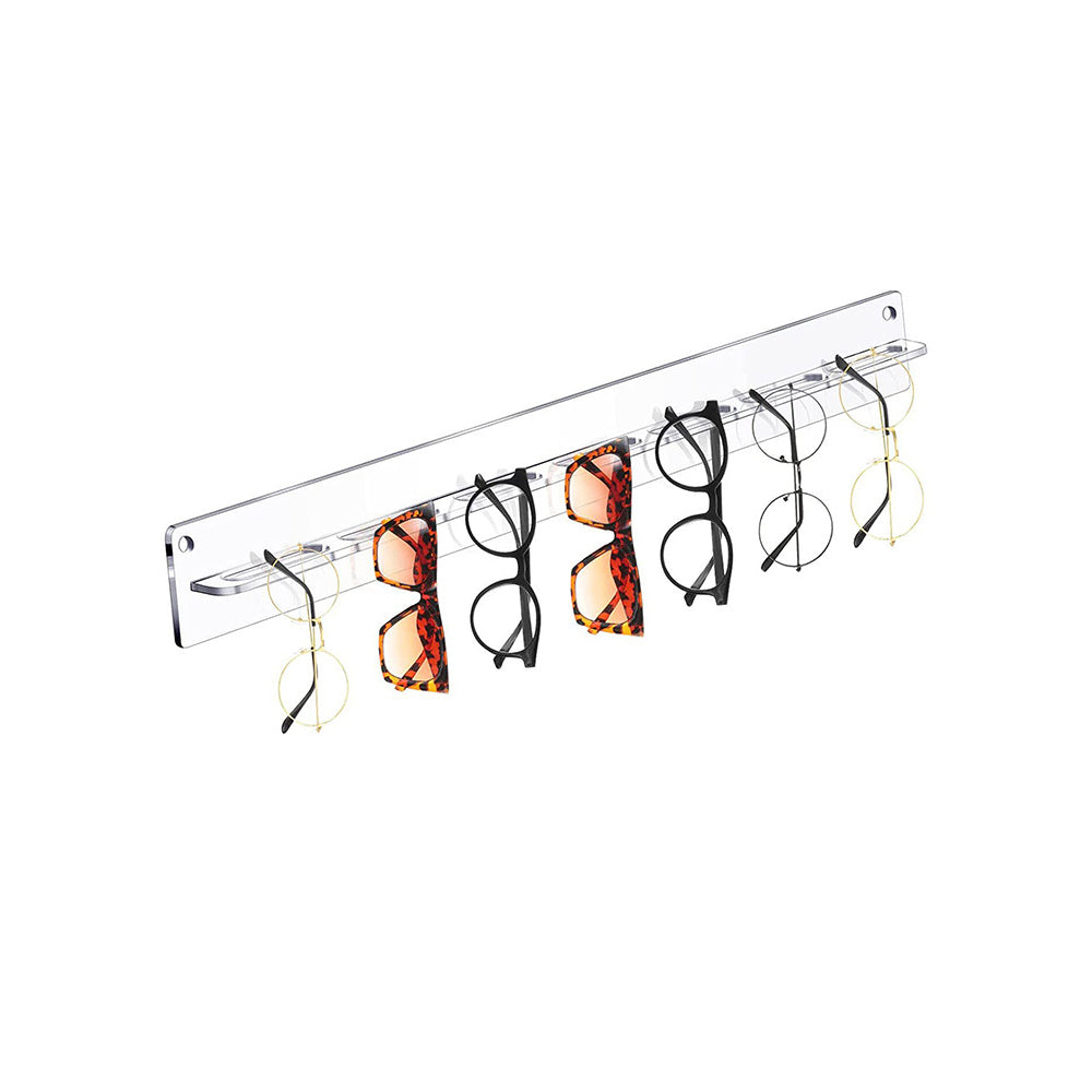 Eyeglasses Storage Rack Punch-free Wall Mounted Acrylic Sunglasses Holder Display Stand Transparent