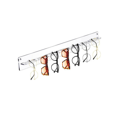 Eyeglasses Storage Rack Punch-free Wall Mounted Acrylic Sunglasses Holder Display Stand Transparent