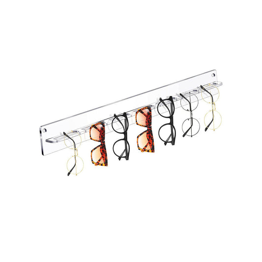 Eyeglasses Storage Rack Punch-free Wall Mounted Acrylic Sunglasses Holder Display Stand Transparent