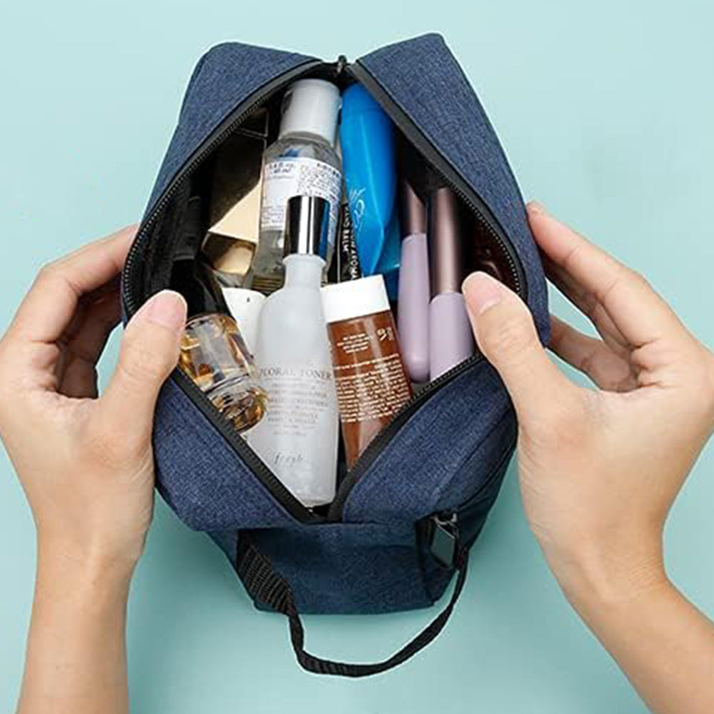 Travel Toiletry Bag Cosmetic Organizer for Women Men-Navy