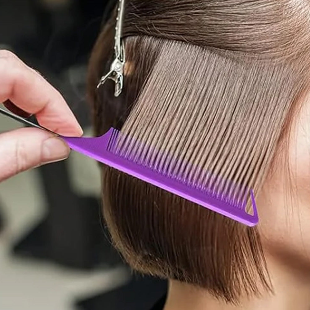 28Pcs Hair Styling Combs Set for Curling Combing Straightening-Purple