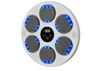 Electric Music Boxing Machine Bluetooth Boxing Training Wall Mount Machine-White