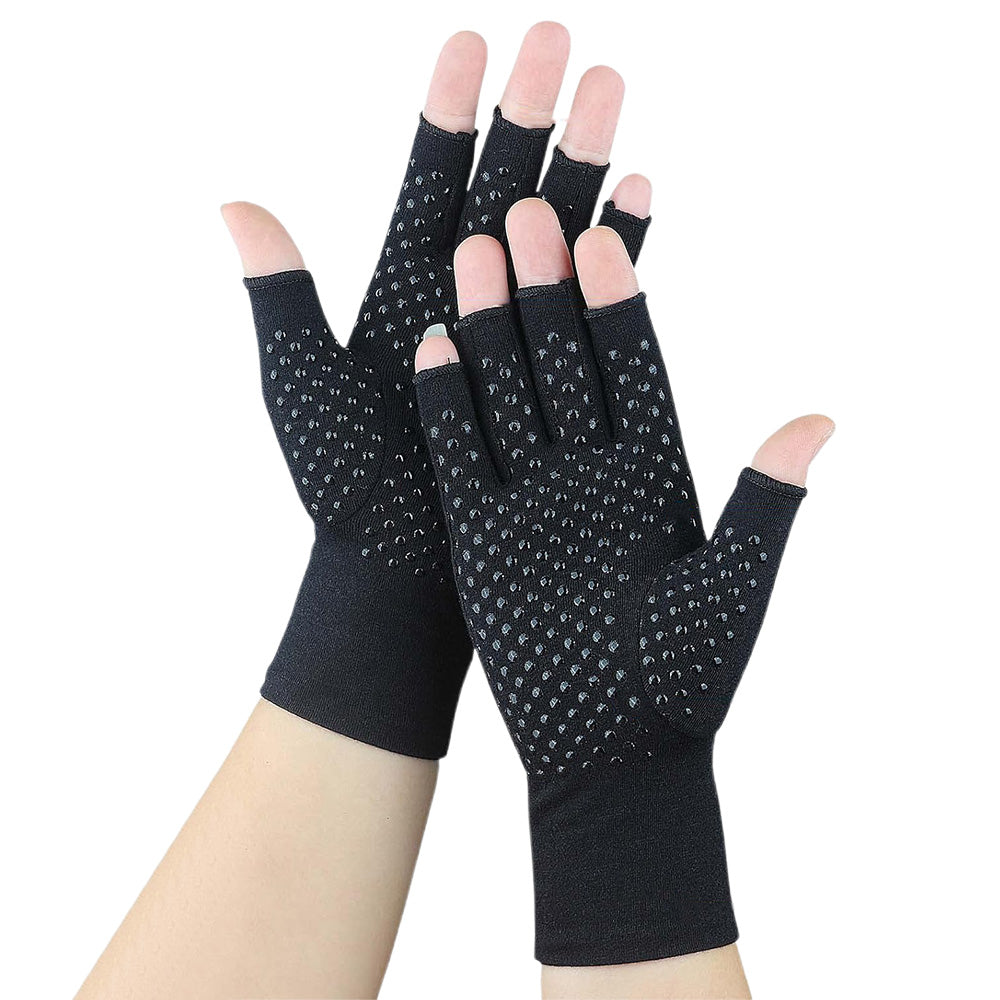 Women Arthritis Compression Gloves Anti-Slip for Hand Pain and Osteoarthritis -Black