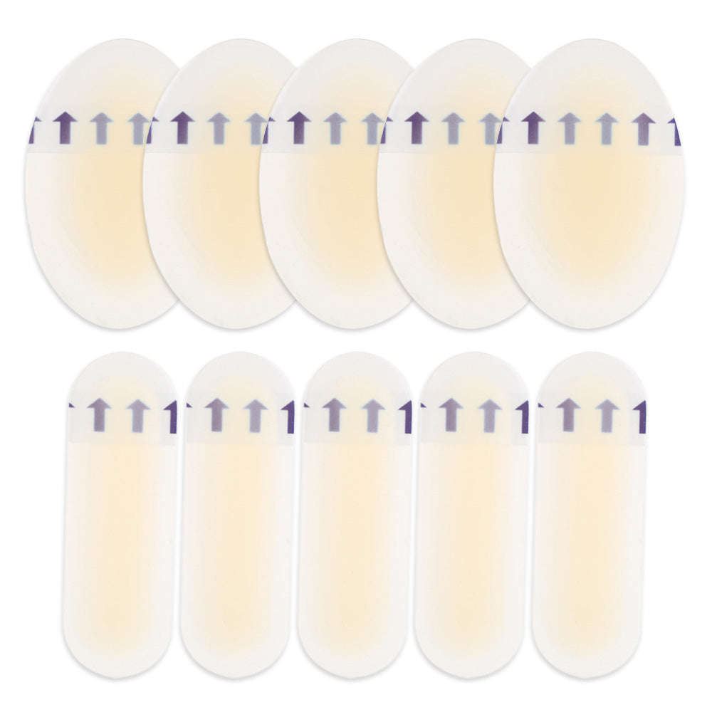 10Pcs Set Gel Bandages for Feet Heel Water-Resistant Hydrocolloid Blister Pads for Prevention Recovery Style 1