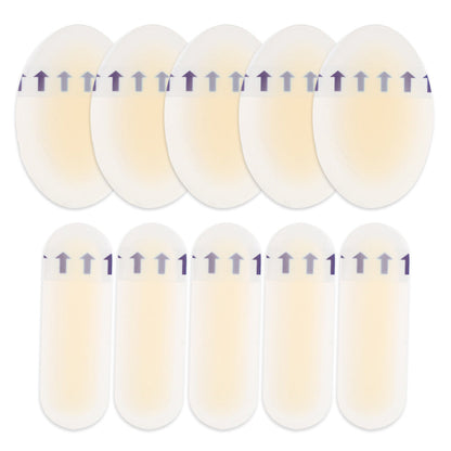 10Pcs Set Gel Bandages for Feet Heel Water-Resistant Hydrocolloid Blister Pads for Prevention Recovery Style 1