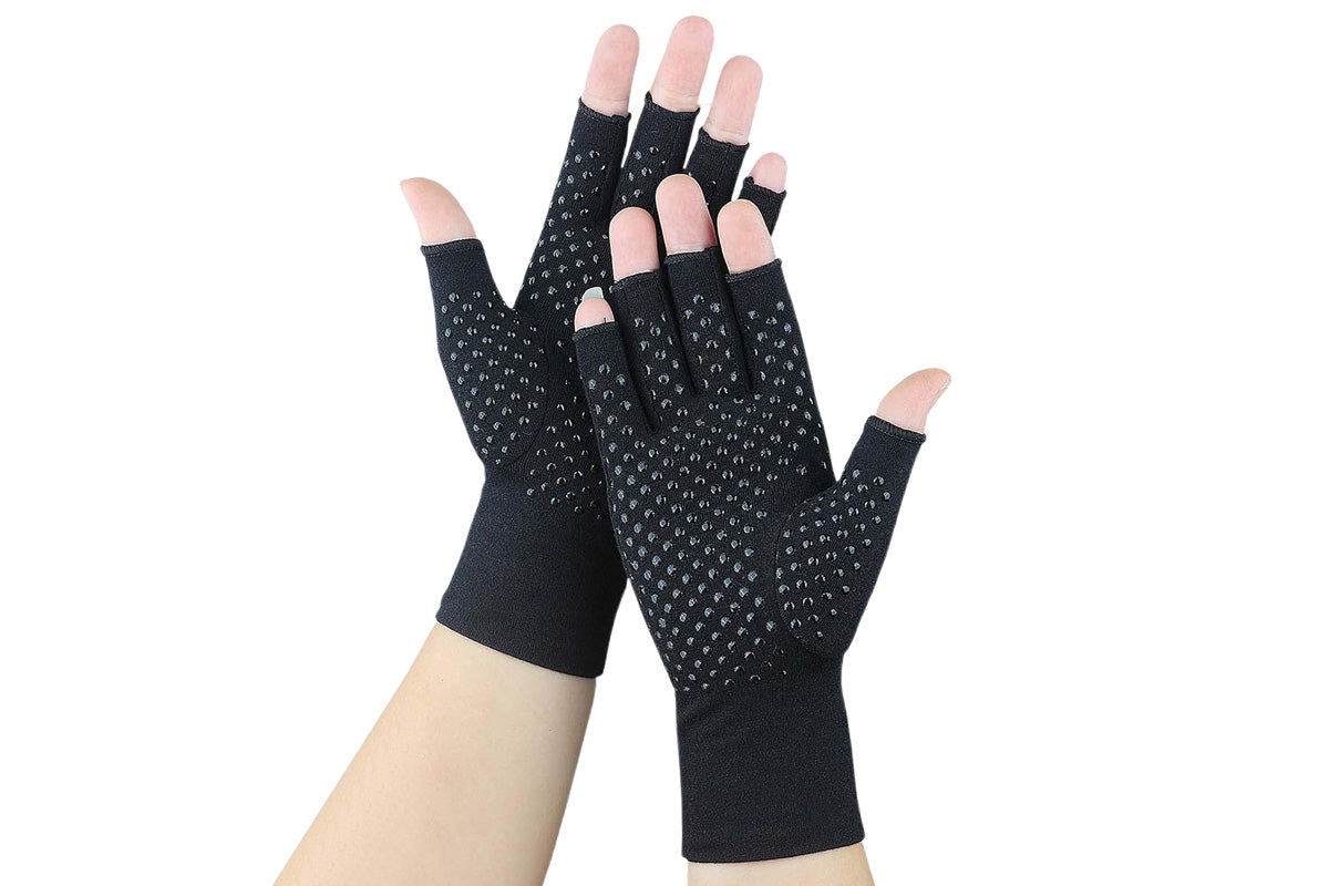 Women Arthritis Compression Gloves Anti-Slip for Hand Pain and Osteoarthritis -Black