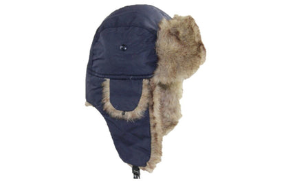 Winter Warm Trapper Hat - Navy