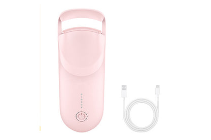Heated Eyelash Curler Portable Electric Lash Curler Natural Curls-Pink