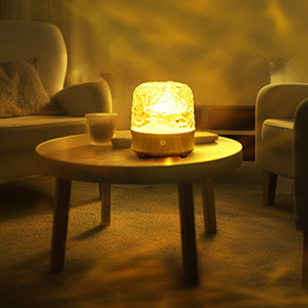 Ambient Lighting & Bluetooth Speaker with 16 Light Colors-Brown