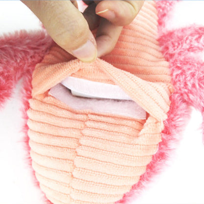 Throbbing Floppy Lobster Pet Dog Cat Interactive Toy Electric USB Charging Toy-Pink