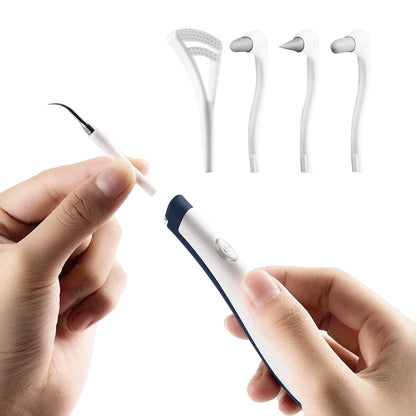 5 in1 Electric Ultrasonic Teeth Calculus Remover Teeth Cleaner Oral Care White