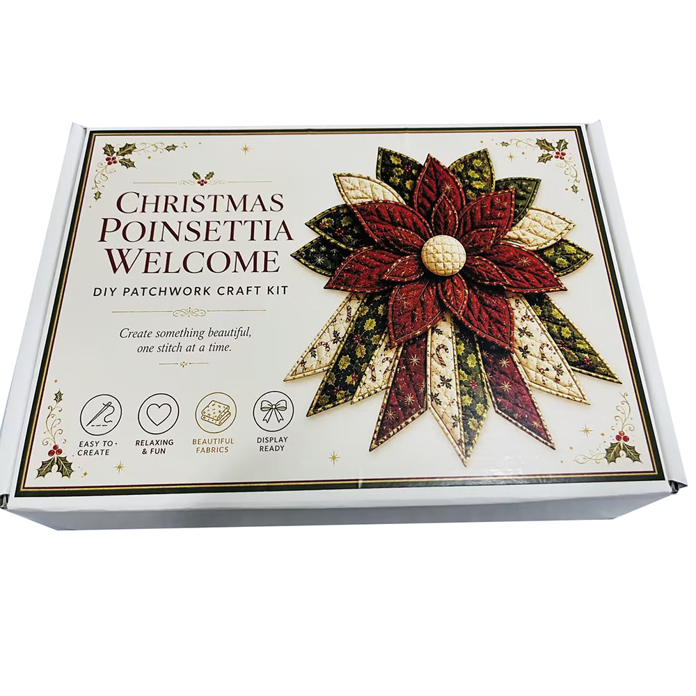DIY Christmas Door Hanging Sewing Kit Christmas Decorations - Red Flower