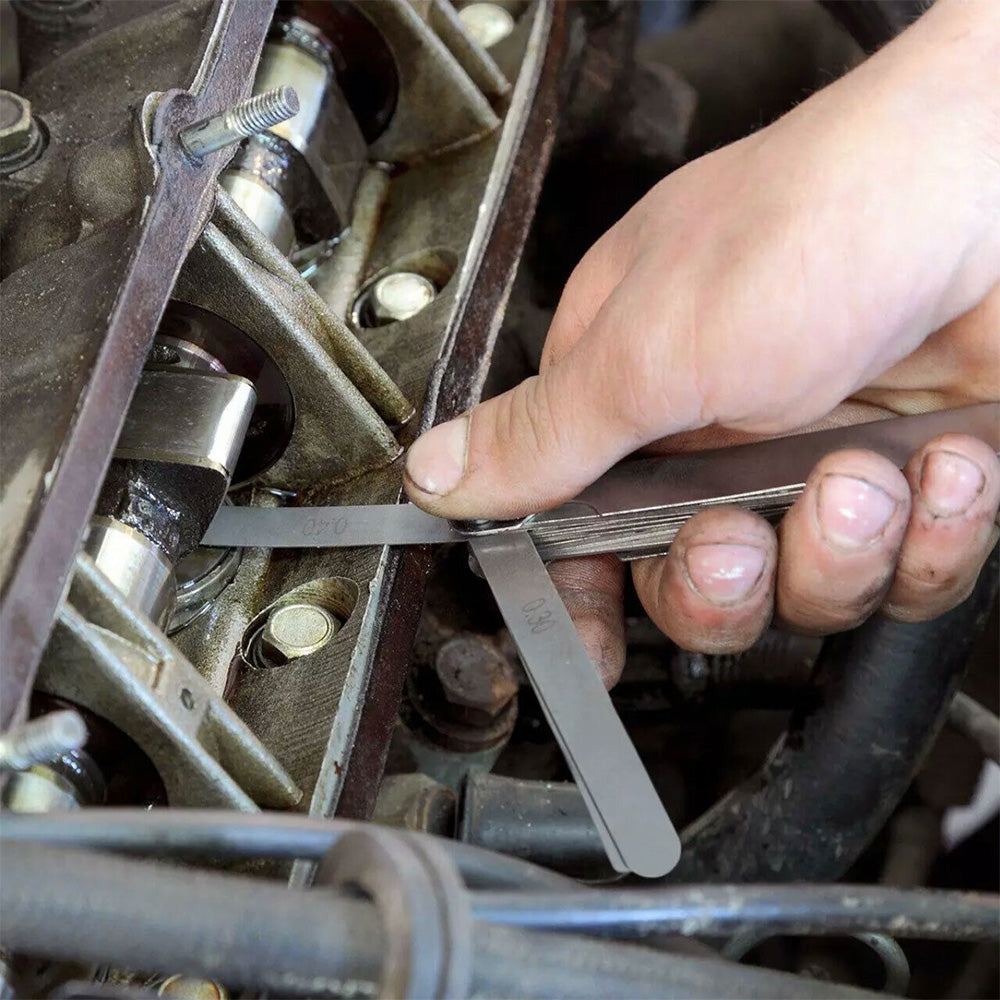 32 Blade Feeler Gauge Dual Marked MM/Inch Thickness Gap Metric Filler Measuring Tool